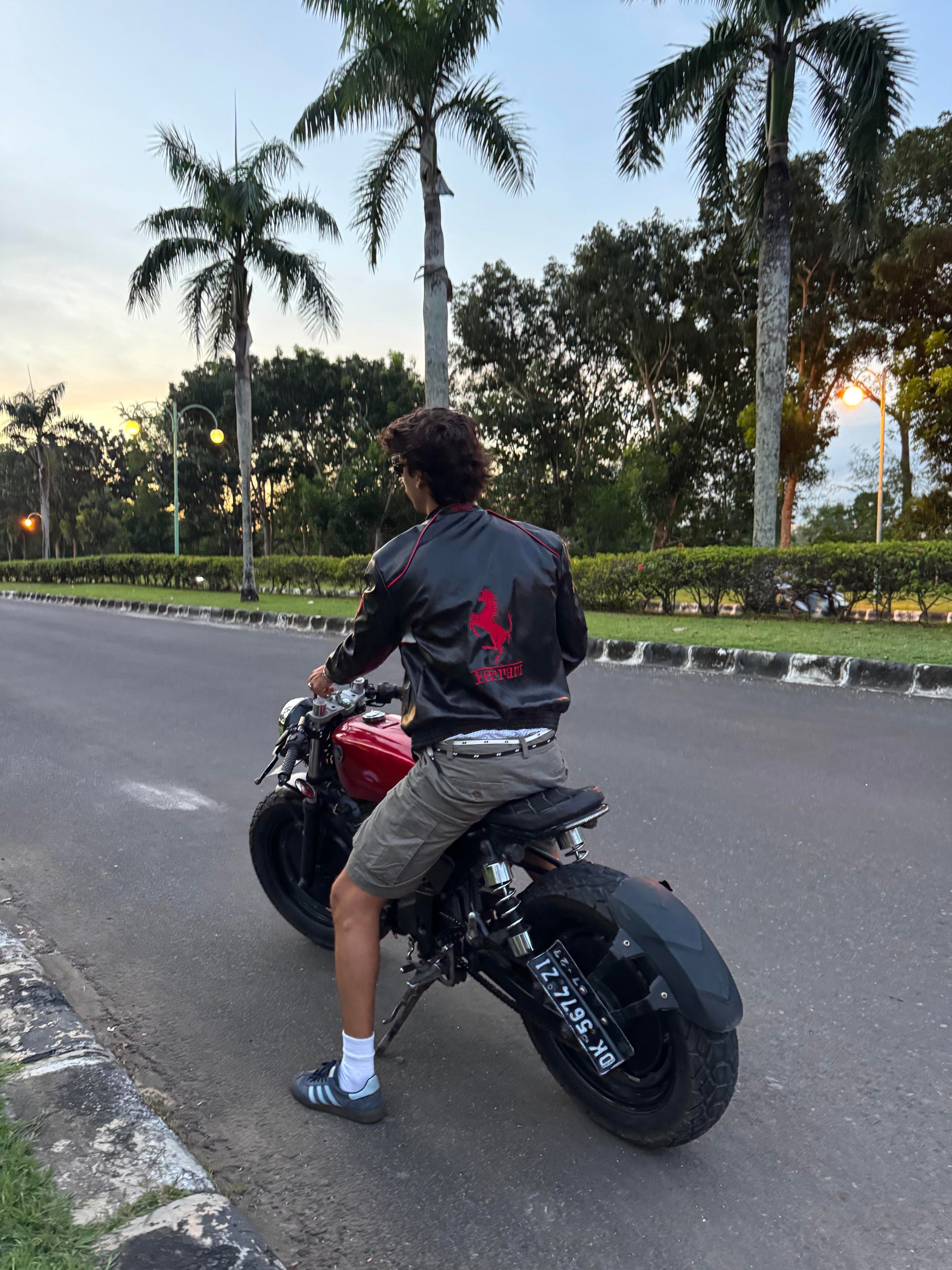 Ferrari F1 Vintage Leather Jacket